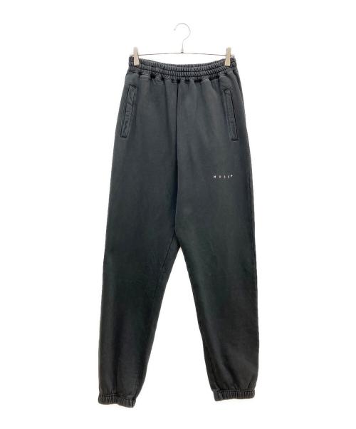 MUZE TURQUOISE LABEL（ミューズ ターコイズ レーベル）MUZE TURQUOISE LABEL (ミューズ ターコイズ レーベル) PIGMENT DYE SWEAT PANTS ブラック サイズ:3の古着・服飾アイテム