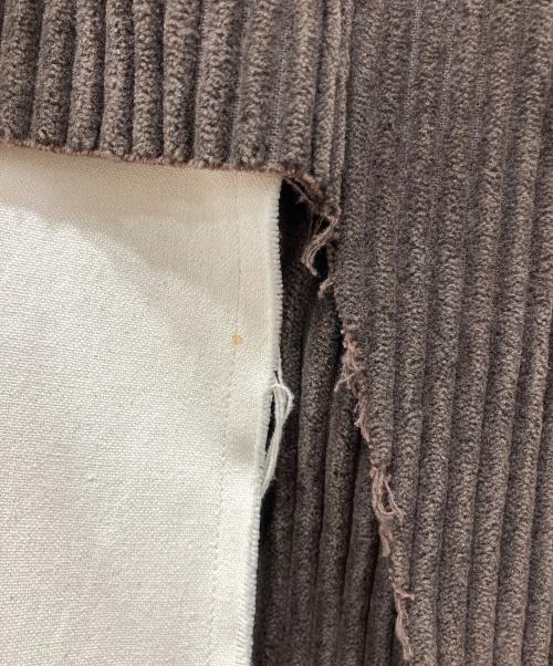 MUZE TURQUOISE LABEL（ミューズ ターコイズ レーベル）MUZE TURQUOISE LABEL (ミューズ ターコイズ レーベル) CIRCUIT CORDUROY 3D TROUSERS ブラウン サイズ:1の古着・服飾アイテム