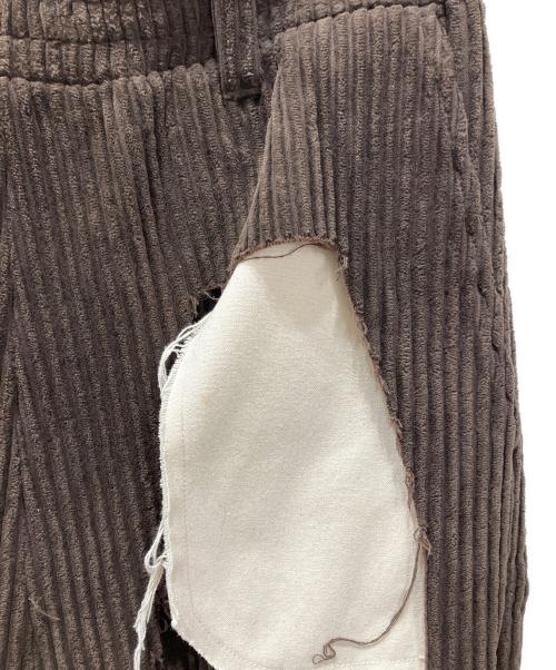 MUZE TURQUOISE LABEL（ミューズ ターコイズ レーベル）MUZE TURQUOISE LABEL (ミューズ ターコイズ レーベル) CIRCUIT CORDUROY 3D TROUSERS ブラウン サイズ:1の古着・服飾アイテム