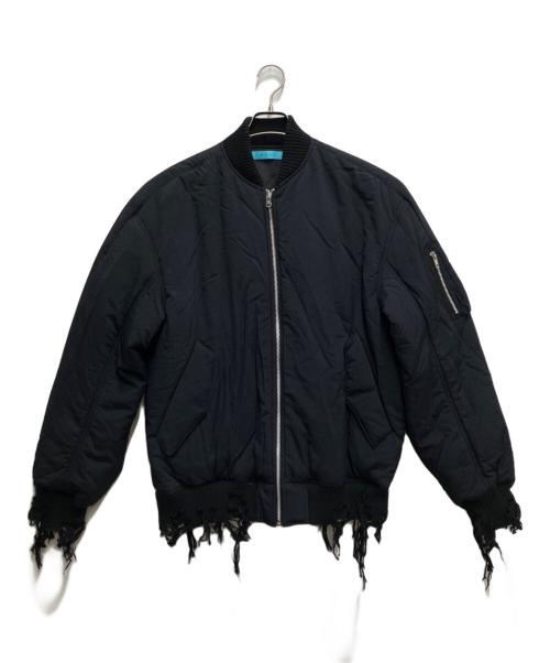 MUZE TURQUOISE LABEL（ミューズ ターコイズ レーベル）MUZE TURQUOISE LABEL (ミューズ ターコイズ レーベル) PETER RIVE (ピーター ライブ) REVERSIBLE MA-1/リバーシブルMA-1 ブラック サイズ:無しの古着・服飾アイテム