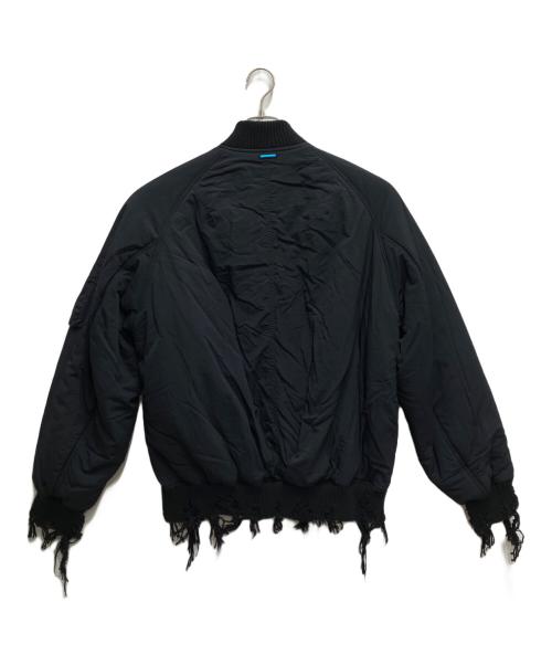 MUZE TURQUOISE LABEL（ミューズ ターコイズ レーベル）MUZE TURQUOISE LABEL (ミューズ ターコイズ レーベル) PETER RIVE (ピーター ライブ) REVERSIBLE MA-1/リバーシブルMA-1 ブラック サイズ:無しの古着・服飾アイテム