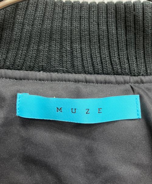 MUZE TURQUOISE LABEL（ミューズ ターコイズ レーベル）MUZE TURQUOISE LABEL (ミューズ ターコイズ レーベル) PETER RIVE (ピーター ライブ) REVERSIBLE MA-1/リバーシブルMA-1 ブラック サイズ:無しの古着・服飾アイテム