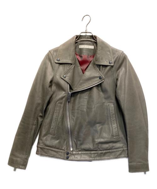 MUZE（ミューズ）MUZE (ミューズ) MINIMAL RIDERS JACKET グレー サイズ:２の古着・服飾アイテム