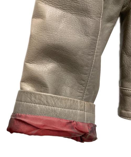 MUZE（ミューズ）MUZE (ミューズ) MINIMAL RIDERS JACKET グレー サイズ:２の古着・服飾アイテム