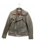 MUZE（ミューズ）の古着「MINIMAL RIDERS JACKET」｜グレー