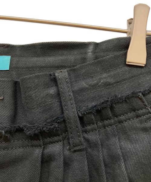 MUZE TURQUOISE LABEL（ミューズ ターコイズ レーベル）MUZE TURQUOISE LABEL (ミューズ ターコイズ レーベル) CIRCUIT WIDE DENIM TROUSERS ブラック サイズ:1の古着・服飾アイテム