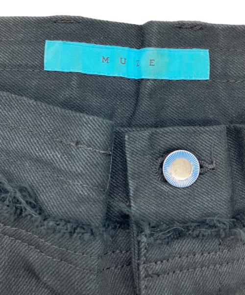 MUZE TURQUOISE LABEL（ミューズ ターコイズ レーベル）MUZE TURQUOISE LABEL (ミューズ ターコイズ レーベル) CIRCUIT WIDE DENIM TROUSERS ブラック サイズ:1の古着・服飾アイテム