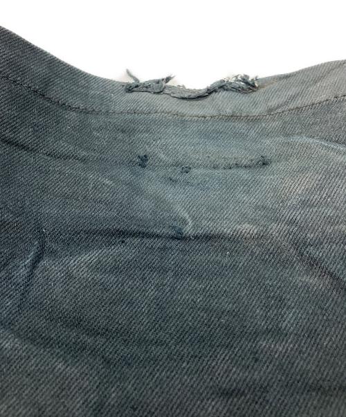 MUZE TURQUOISE LABEL（ミューズ ターコイズ レーベル）MUZE TURQUOISE LABEL (ミューズ ターコイズ レーベル) CIRCUIT WIDE DENIM TROUSERS ブラック サイズ:1の古着・服飾アイテム
