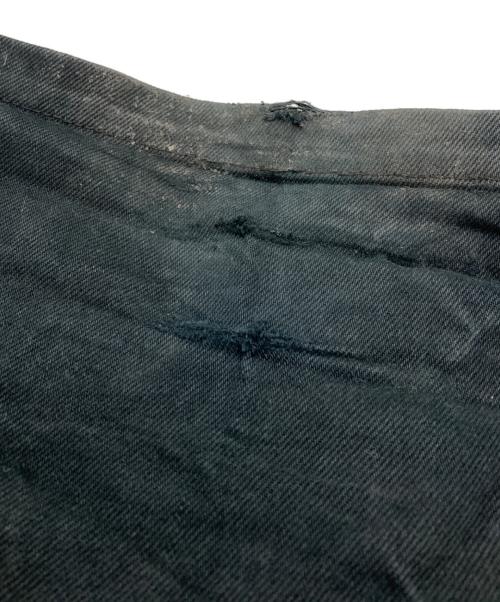 MUZE TURQUOISE LABEL（ミューズ ターコイズ レーベル）MUZE TURQUOISE LABEL (ミューズ ターコイズ レーベル) CIRCUIT WIDE DENIM TROUSERS ブラック サイズ:1の古着・服飾アイテム