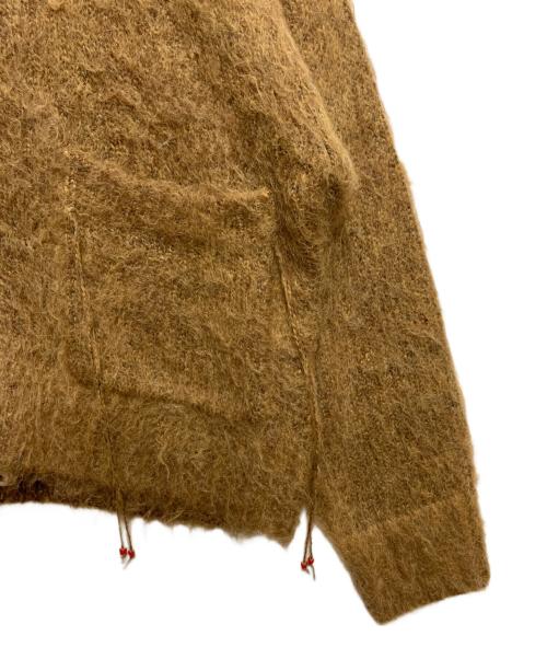 FACCIES（ファッチーズ）FACCIES (ファッチーズ) SHAGGY DRIVERS KNIT JACKET/ドライバーズニット キャメル サイズ:1の古着・服飾アイテム