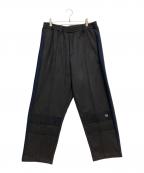 MUZE TURQUOISE LABELミューズ ターコイズ レーベル）の古着「SWITCHING TRACK PANTS」｜ブラック