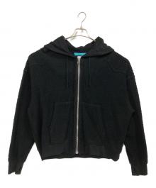 MUZE TURQUOISE LABEL×FACCIES（ミューズ ターコイズ レーベル×ファッチーズ）の古着「LOOPWHEELER SWEAT ZIPUP HOODIE」｜ブラック