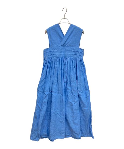 HYKE（ハイク）HYKE (ハイク) LINEN MAXI DRESS ブルー サイズ:2の古着・服飾アイテム
