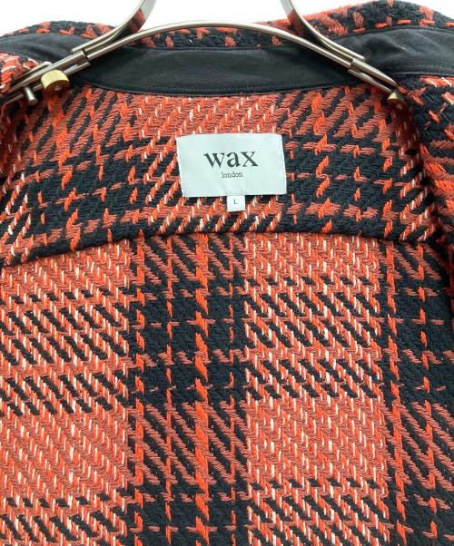 WAX LONDON（ワックスロンドン）WAX LONDON (ワックスロンドン) Whiting Foxham Button-up Overshirt レッド サイズ:Lの古着・服飾アイテム