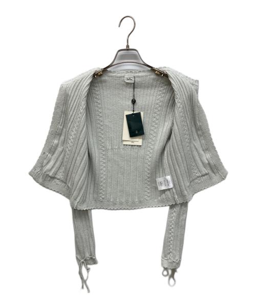 the Barnnet（ザ バーネット）the Barnnet (ザ バーネット) Nellia Ribbon Cardigan　ネリアリボンカーディガン ライトグリーン サイズ:FREE 未使用品の古着・服飾アイテム