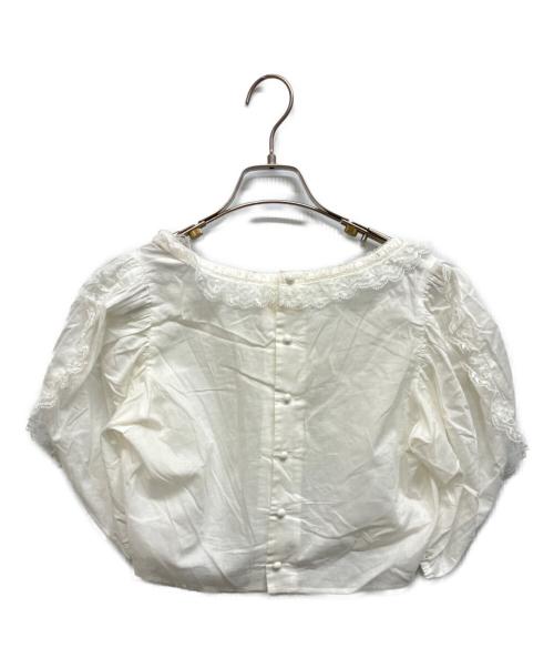 verybrain（ベリーブレイン）Verybrain (ベリーブレイン) White Cotton Blouse ホワイト サイズ:Mの古着・服飾アイテム
