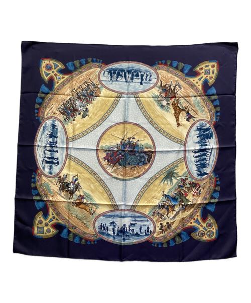 HERMES（エルメス）HERMES (エルメス) カレ90 ネイビーの古着・服飾アイテム