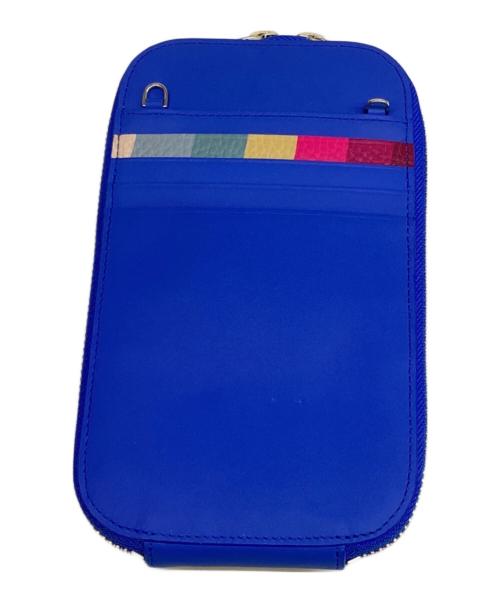 PAUL SMITH（ポールスミス）Paul Smith (ポールスミス) スマホショルダーポーチ ブルーの古着・服飾アイテム