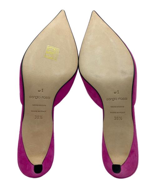 sergio rossi（セルジオロッシ）sergio rossi (セルジオロッシ) ミュール ピンク サイズ:38 1/2の古着・服飾アイテム