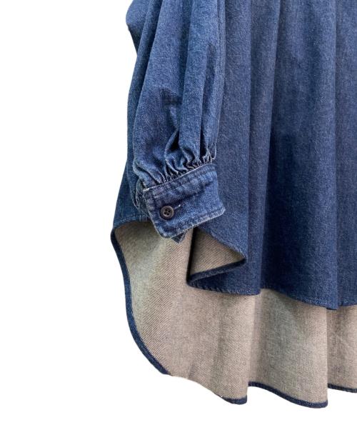 CLANE（クラネ）CLANE (クラネ) LACE UP DENIM TOPS インディゴ サイズ:1の古着・服飾アイテム