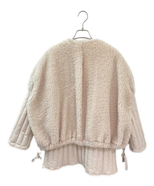 CLANE（クラネ）CLANE (クラネ) BOA VEST LAYERED DOWN COAT アイボリー サイズ:１の古着・服飾アイテム