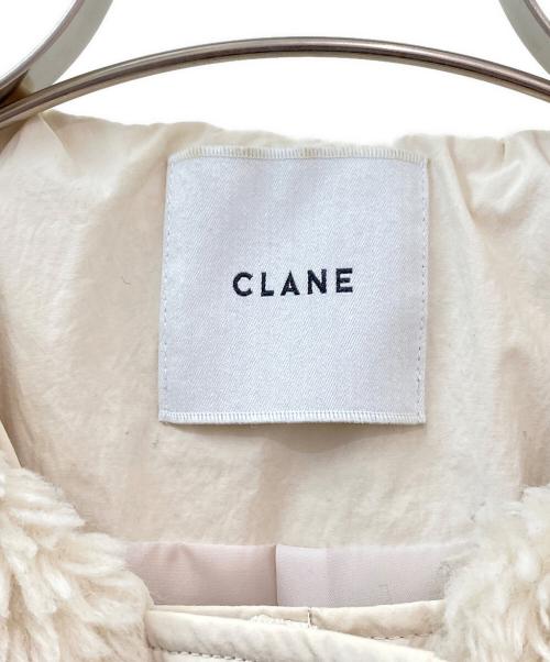 CLANE（クラネ）CLANE (クラネ) BOA VEST LAYERED DOWN COAT アイボリー サイズ:１の古着・服飾アイテム