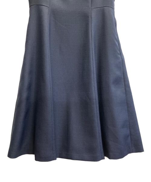 Jolie mignon（ジョリ―ミニョン）Jolie mignon (ジョリ―ミニョン) キャップスリーブ エレガントワンピース ネイビー サイズ:40の古着・服飾アイテム