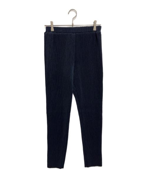 SPECCHIO（スペッチオ）SPECCHIO (スペッチオ) シャトルプリーツ 9分丈 テーパードパンツ ネイビー サイズ:40の古着・服飾アイテム