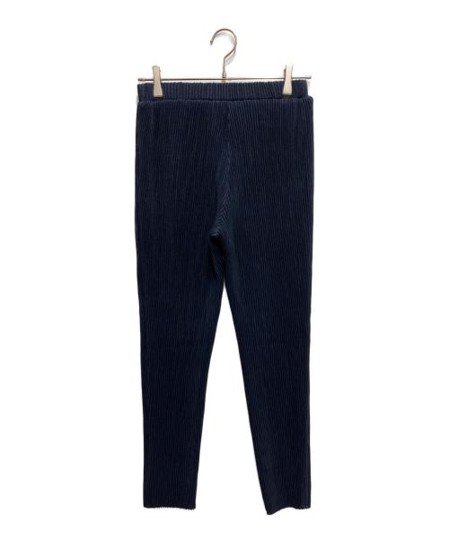 SPECCHIO（スペッチオ）SPECCHIO (スペッチオ) シャトルプリーツ 9分丈 テーパードパンツ ネイビー サイズ:40の古着・服飾アイテム