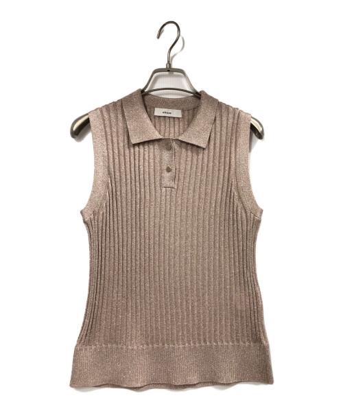 ebure（エブール）EBURE (エブール) ミックスカラーラメ ニットトップス ピンク サイズ:FREEの古着・服飾アイテム