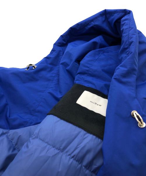 miffew（ミフュー）miffew (ミフュー) フーデッドダウンジャケット ブルー サイズ:2の古着・服飾アイテム