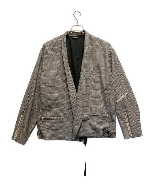 CHRISTIAN DADA（クリスチャンダダ）CHRISTIAN DADA (クリスチャンダダ) チェックジャケット ブラック サイズ:44の古着・服飾アイテム