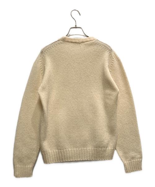 CELINE（セリーヌ）CELINE (セリーヌ) ロゴクルーネックニット アイボリー サイズ:Sの古着・服飾アイテム