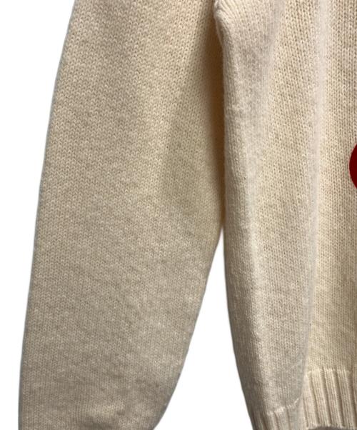 CELINE（セリーヌ）CELINE (セリーヌ) ロゴクルーネックニット アイボリー サイズ:Sの古着・服飾アイテム