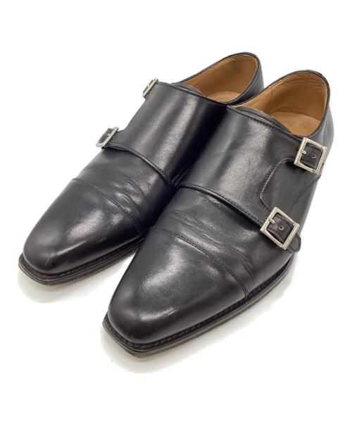 WILLIAM KLEIN（ウィリアム・クライン）WILLIAM KLEIN (ウィリアム・クライン) モンクストラップシューズ ブラック サイズ:SIZE 8の古着・服飾アイテム