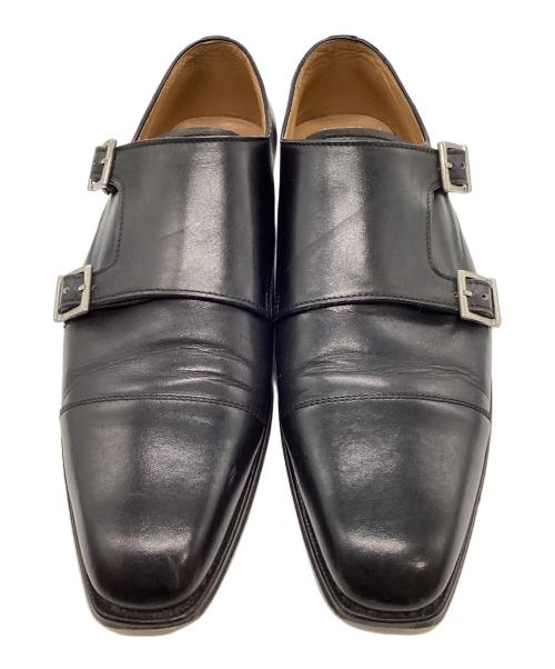 WILLIAM KLEIN（ウィリアム・クライン）WILLIAM KLEIN (ウィリアム・クライン) モンクストラップシューズ ブラック サイズ:SIZE 8の古着・服飾アイテム