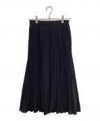ANAYIアナイ）の古着「シアードビープリーツ スカート」｜ネイビー