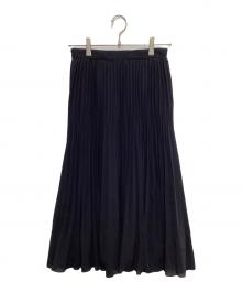 ANAYI（アナイ）の古着「シアードビープリーツ スカート」｜ネイビー