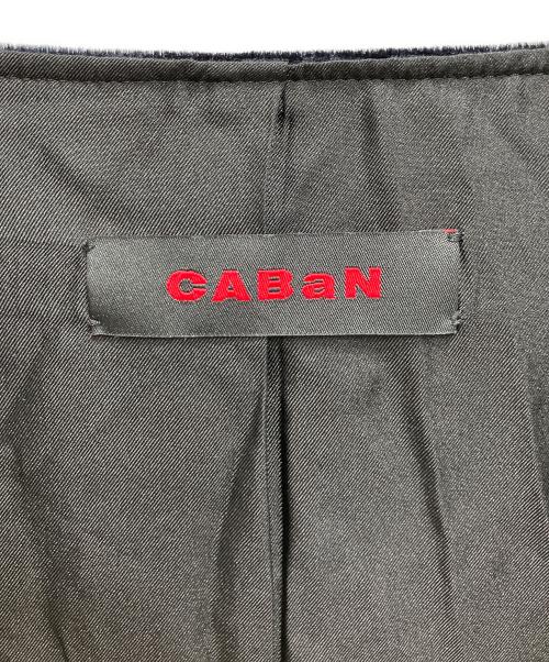 CABAN（キャバン）CABAN (キャバン) ソフトベロア Vネックロングワンピース ブラック サイズ:XSの古着・服飾アイテム