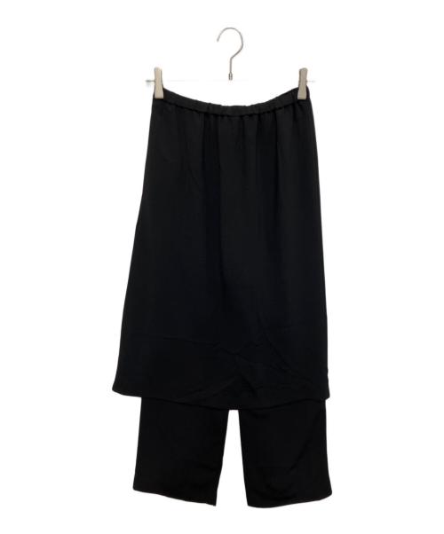 FRAMeWORK（フレームワーク）FRAMeWORK (フレームワーク) メランジツイルレイヤードボトムス ブラック サイズ:36の古着・服飾アイテム