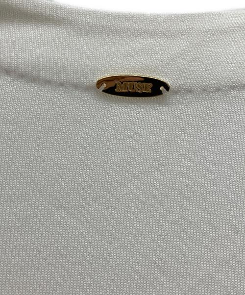 MUSE de Deuxieme Classe（ミューズ ドゥーズィエム クラス）MUSE de Deuxieme Classe (ミューズ ドゥーズィエム クラス) shake code ショートカーディガン ホワイト サイズ:FREEの古着・服飾アイテム