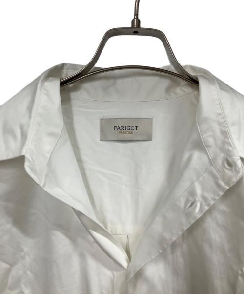 parigot（パリゴ）parigot (パリゴ) アシンメトリーチュニックシャツ ホワイト サイズ:FREEの古着・服飾アイテム