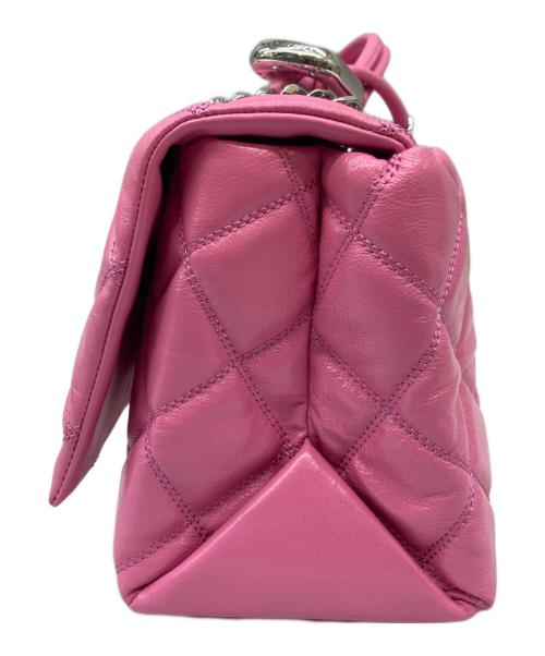 MARC JACOBS（マークジェイコブズ）MARC JACOBS (マークジェイコブズ) チェーンショルダーバッグ QUILTED LEATHER DUAL BAG THE DUAL CHAIN SHOULDER ピンクの古着・服飾アイテム