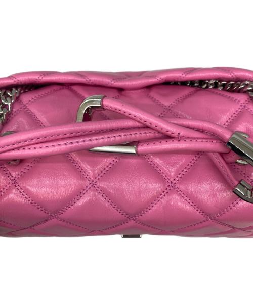 MARC JACOBS（マークジェイコブズ）MARC JACOBS (マークジェイコブズ) チェーンショルダーバッグ QUILTED LEATHER DUAL BAG THE DUAL CHAIN SHOULDER ピンクの古着・服飾アイテム