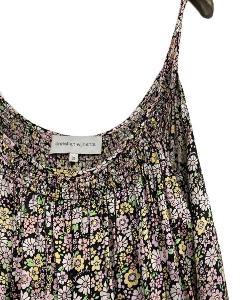 christian wijnants（クリスチャン ワイナンツ）christian wijnants (クリスチャン ワイナンツ) シルクキャミソールワンピース マルチカラー サイズ:36の古着・服飾アイテム