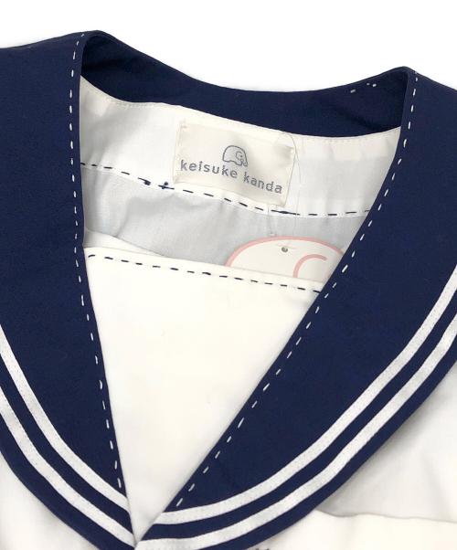 keisuke kanda（ケイスケカンダ）keisuke kanda (ケイスケカンダ) セーラーワンピース ホワイト×ネイビー サイズ:Fの古着・服飾アイテム