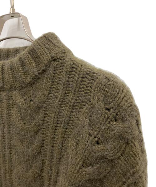 CECILIE BAHNSEN（セシリーバンセン）CECILIE BAHNSEN (セシリーバンセン) オープンバックケーブルニット オリーブ サイズ:XSの古着・服飾アイテム