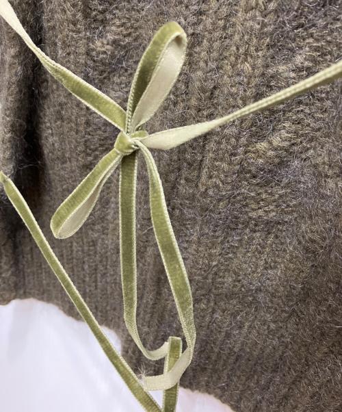 CECILIE BAHNSEN（セシリーバンセン）CECILIE BAHNSEN (セシリーバンセン) オープンバックケーブルニット オリーブ サイズ:XSの古着・服飾アイテム