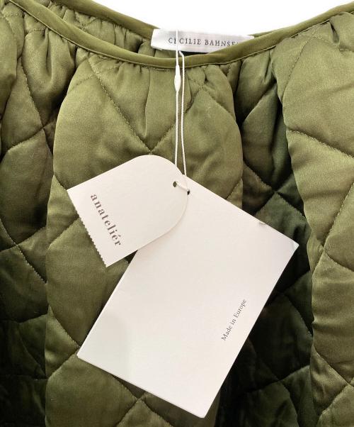CECILIE BAHNSEN（セシリーバンセン）CECILIE BAHNSEN (セシリーバンセン) キルティングスカート オリーブ サイズ:38の古着・服飾アイテム