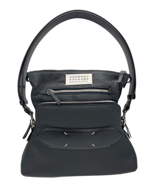 Maison Margiela（メゾンマルジェラ）Maison Margiela (メゾンマルジェラ) 5AC レザー クラッチ & ショルダーバッグ ブラックの古着・服飾アイテム